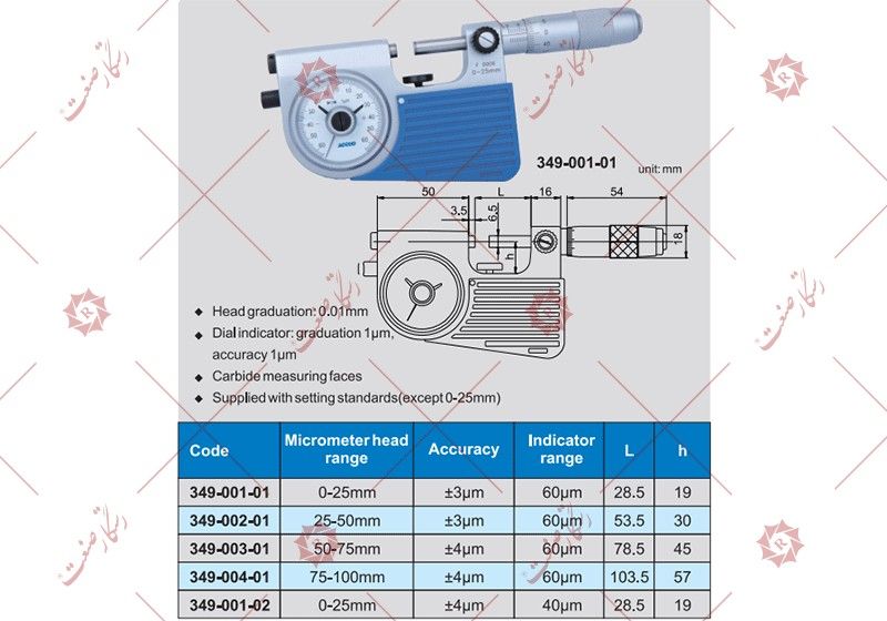 Accud Dial Micrometer 0-25 model 01-001-349