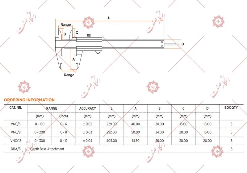 Groz Caliper 15 cm model 6/VNC