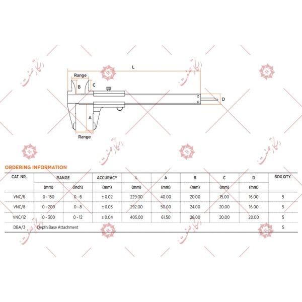 Groz Caliper 15 cm model 6/VNC