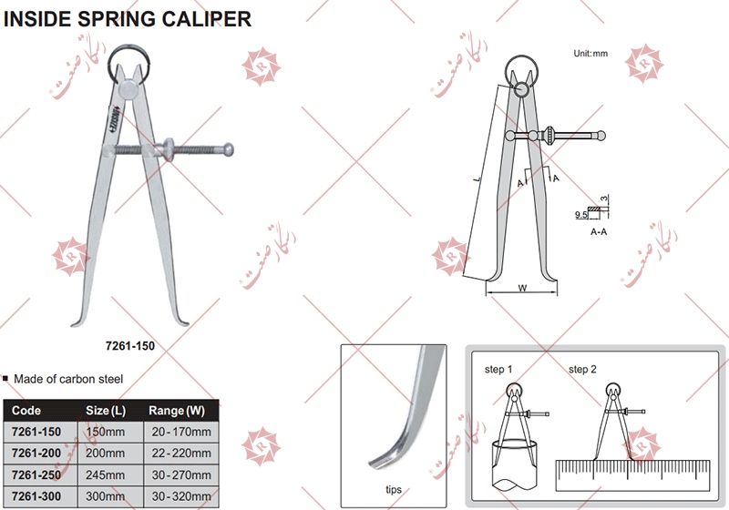 قیمت انواع پرگار داخل سنج , فروش پرگار داخل سنج