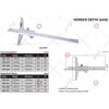 Insize vernier depth gauge model 1501-1240