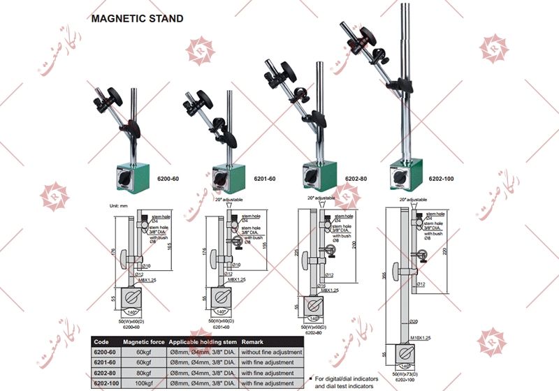 Insize indicator clock base model 6200-60