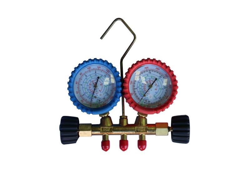 Gas Manifold gauges witth brass body|on RSCO