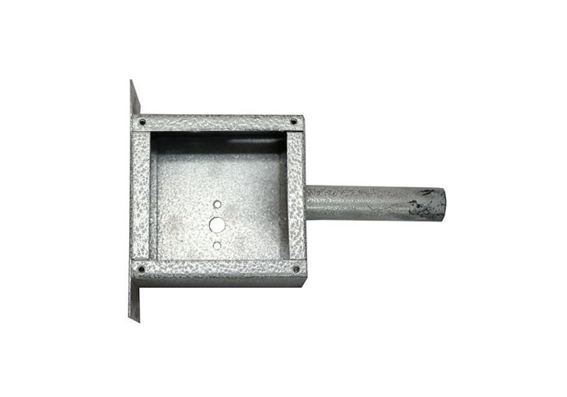 Welding machine casing made of iron sheets and fireproof