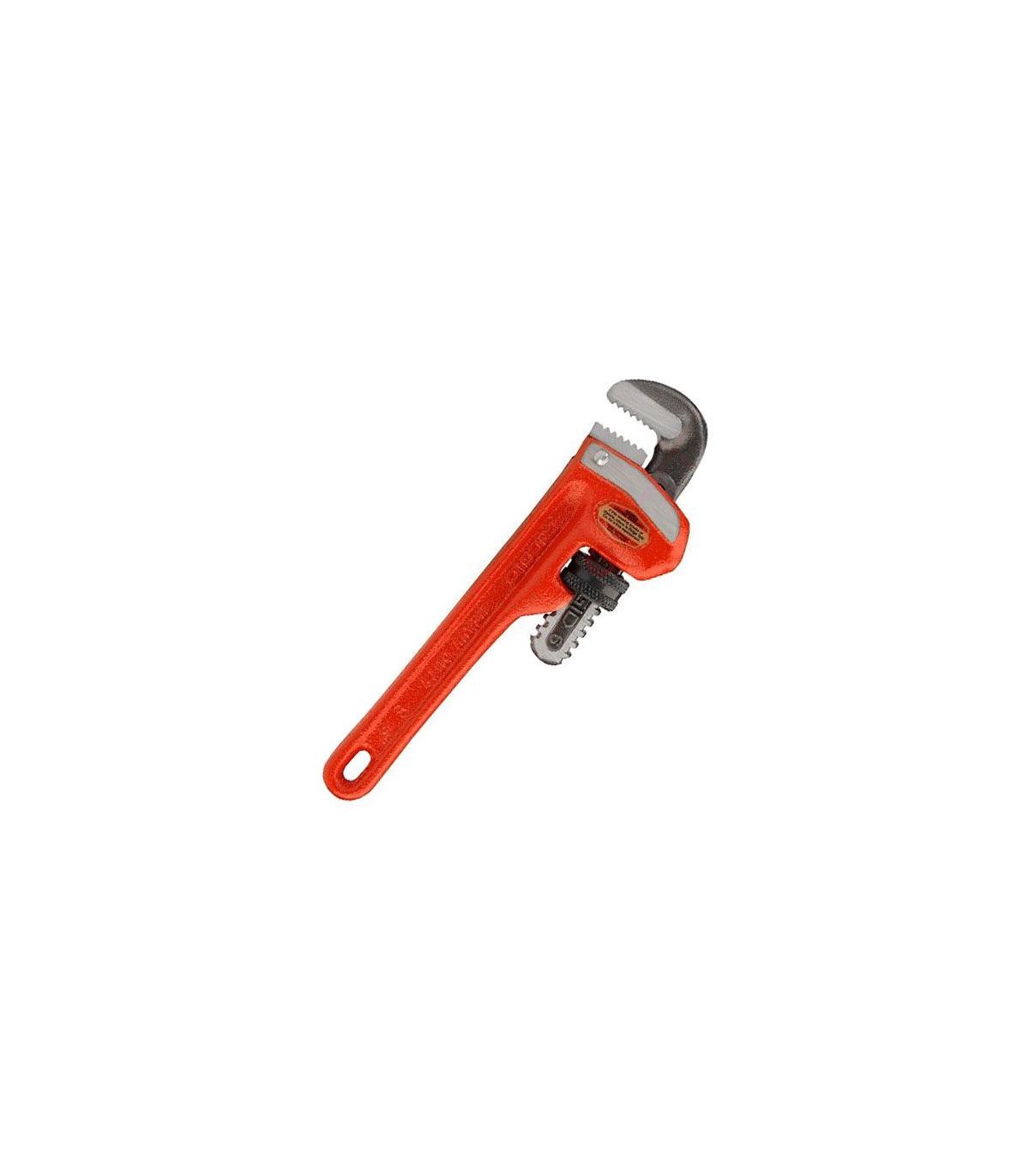 RIDGID, Cast Iron, 8 in Jaw Capacity, Heavy-Duty Pipe Wrench