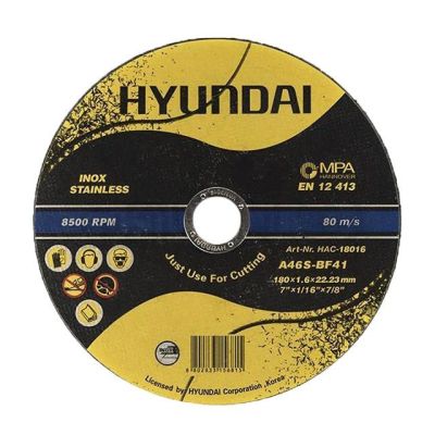 HYUNDAI Steel Cutting Disc 180x1.6mm