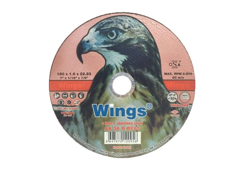 WINGS Steel Cutting Disc 180x1.6mm