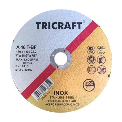 TRICRAFT Steel Cutting Disc 180x1.6mm