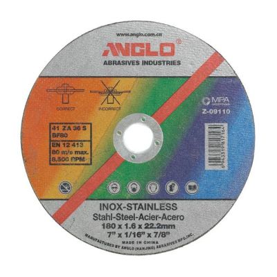ANGLO Steel Cutting Disc 180x1.6mm