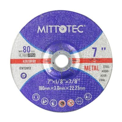 MITTOTEC Metal Cutting Disc 180x3mm
