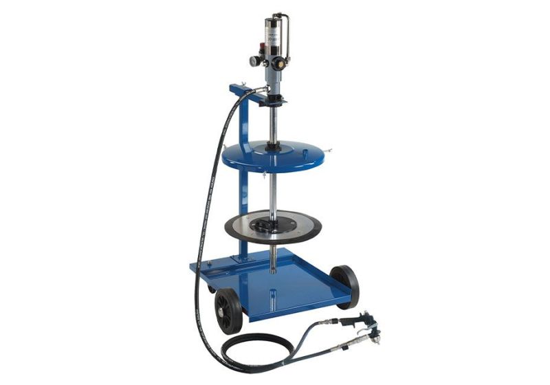 مضخة الشحوم الهوائية 18-25کجم 4 عجلاتOMPI متوفره باعلی جوده مضخة الشحوم الهوائية 18-25کجم 4 عجلاتOMPI