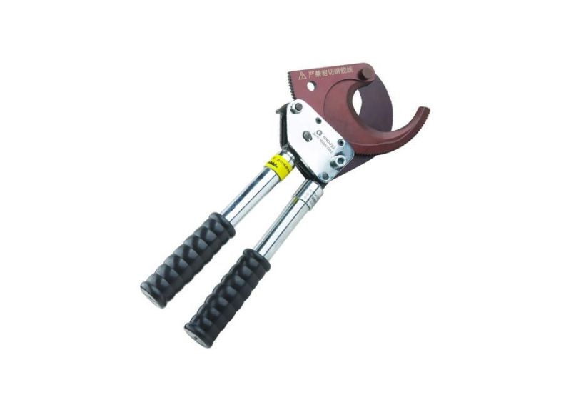 ratchet cable cutter,
ratcheting cable cutter