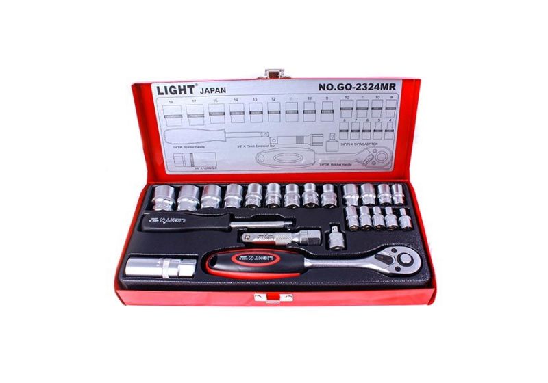 مجموعة أدوات إصلاح مع صندوق3/8 - 1/4 بوصه GO-2324MR , شراء  مجموعة أدوات إصلاح مع صندوق3/8 - 1/4 بوصه GO-2324MR