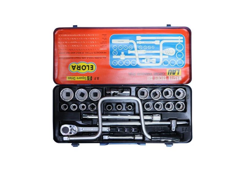 مجموعة أدوات إصلاح مع صندوق 1/2 بوصه  LAU, مجموعة أدوات إصلاح مع صندوق 1/2 بوصه  LAU