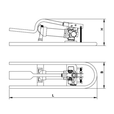 RSCO Foot Operated Hydraulic Pump model PHF600-700