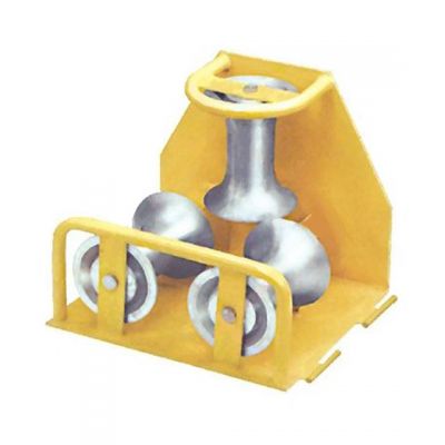Three roller steel cable reel