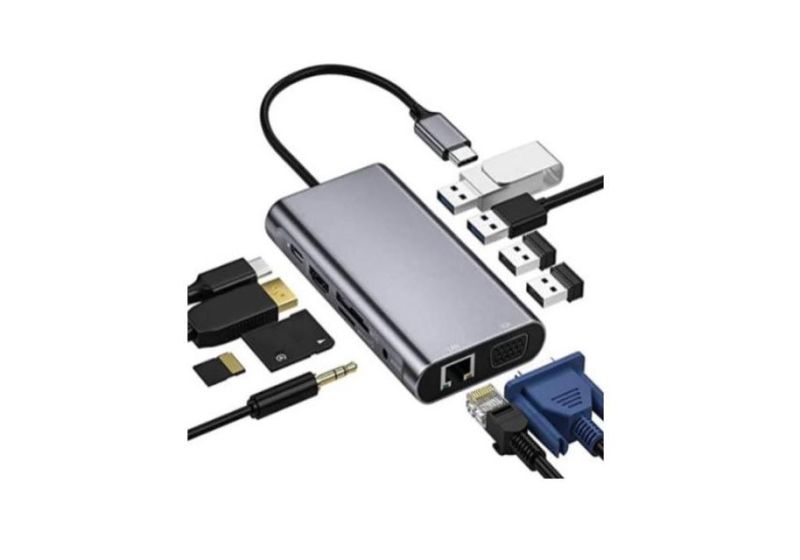 هاب 11 پورت USB-C مدل EB11-A