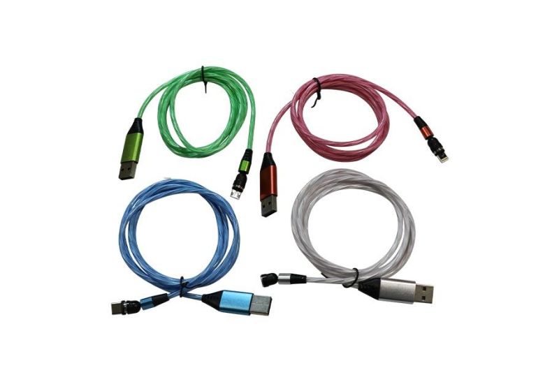 کابل تبدیل مغناطیسی USB به MicroUSB / USB-C / لایتنینگ لومینوس
