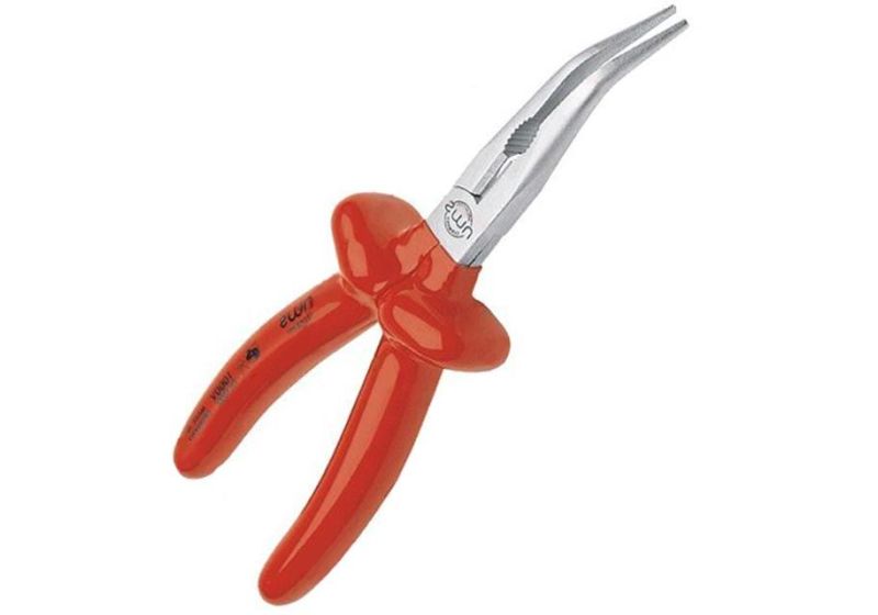 NWS VDE Crooked Nose Pliers | Suitable for long-term use