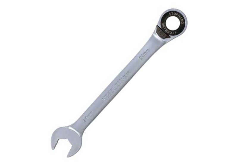 Hezburn Ratchet Spanner Wrench 18 mm | polished surface