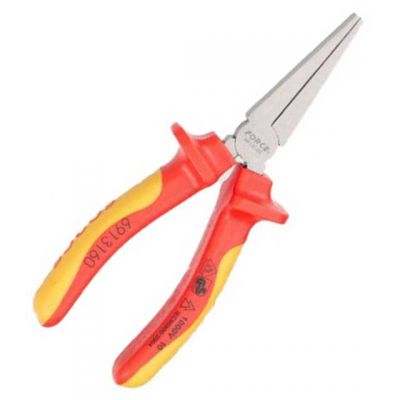 NWS VDE Long Flat Nose Pliers