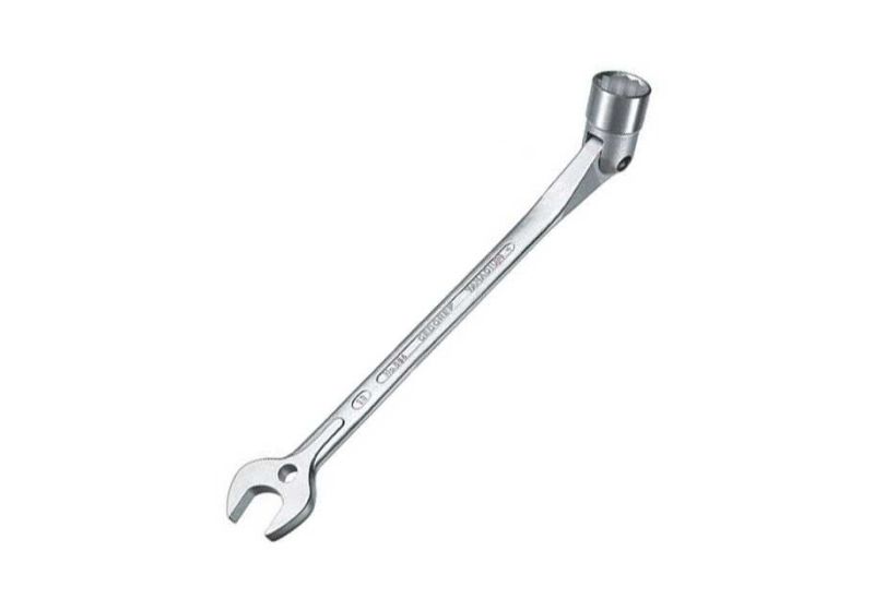 GEDORE Flex Head Socket Open Wrench 10 mm | polished surface
