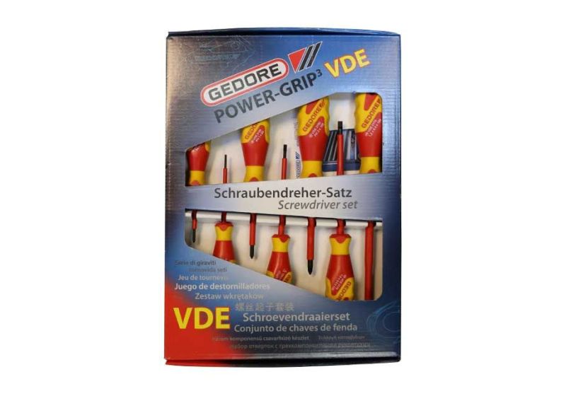 GEDORE VDE Screwdriver Set | 7 screwdrivers and 1000 volts