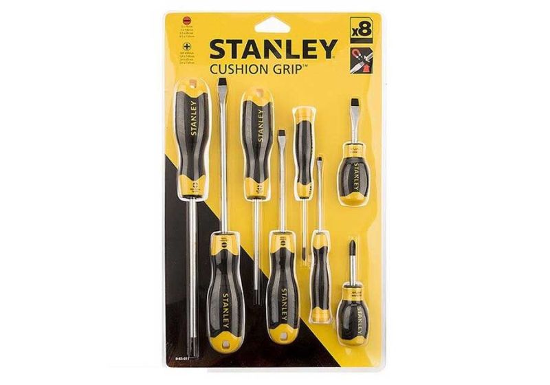 STANLEY Screwdriver Set | 8 screwdrivers and Magnetic tips