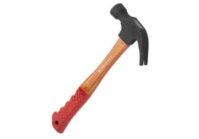 MAHDAVI Claw Hammer 500 g | Wooden handle for easy operation