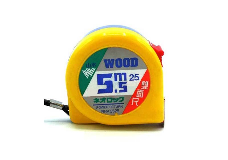 WOOD Tape Rule 5.5m | Both sides of the blade are calibrated