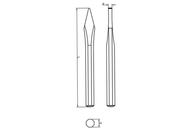 MAHDAVY Flat Cold Chisel 40 cm | Hexagonal shape | low price