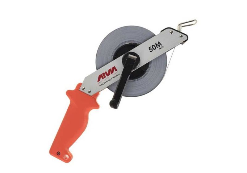 ARVA Open Reel Tape Measure 50 m | lever for retracting tape