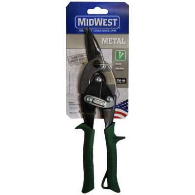 MIDWEST Right Cut Aviation Snips 10 inch