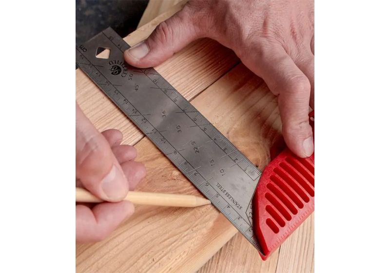 KAPRO Precision Square 250 mm | Inch/cm gradations or cm/cm