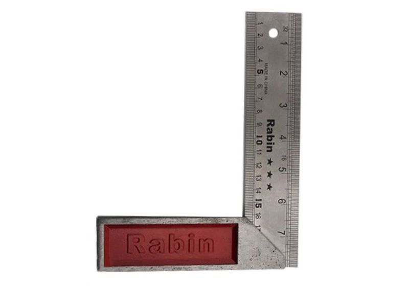 Square Ruler 20cm | Made of stainless iron | Certified 90°
