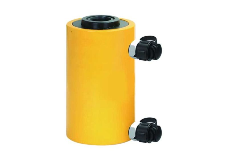 خرید جک هیدرولیک دو طرفه , جک هیدرولیک دو طرفه RSCO مدل  HCD100 ، جک دو طرفه وسط سوراخ دار