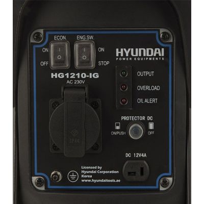 Hyundai Gasoline Generator model HG 1210-IG