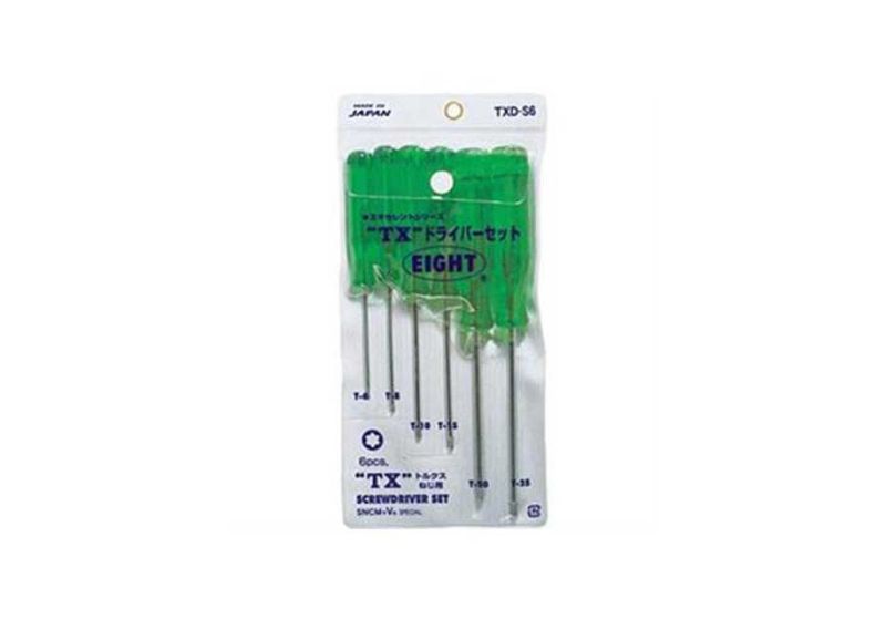 EIGHT Torx Screwdriver Set | Made of chrome vanadium