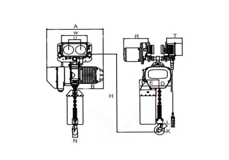 RSCo 10 ton electric chain hoist