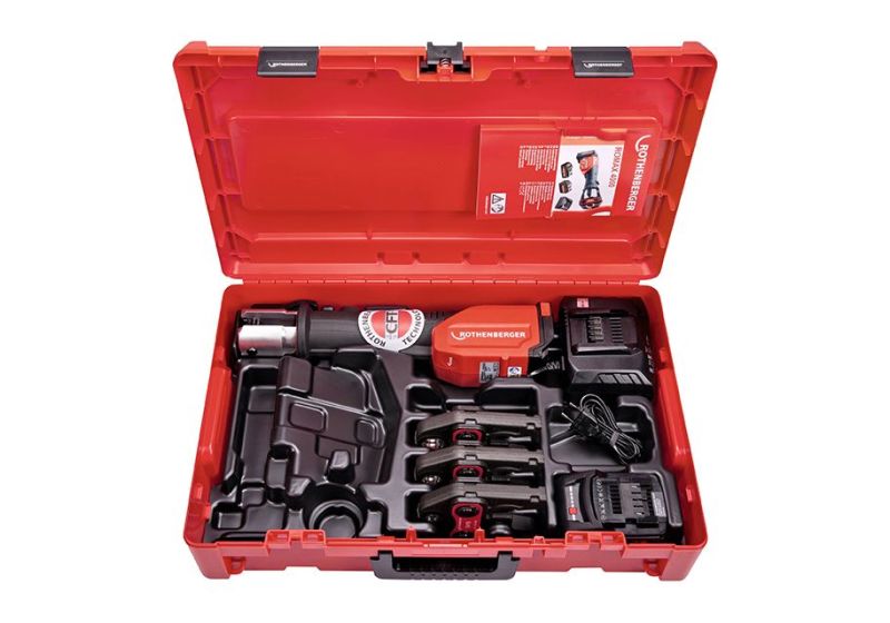 Battery powered pex pipe press made in Germany