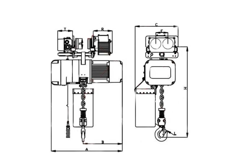 RSCo 2 ton electric wire rope crane