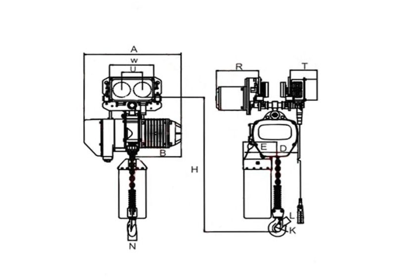 RSCo 3 ton manual crane trolley
