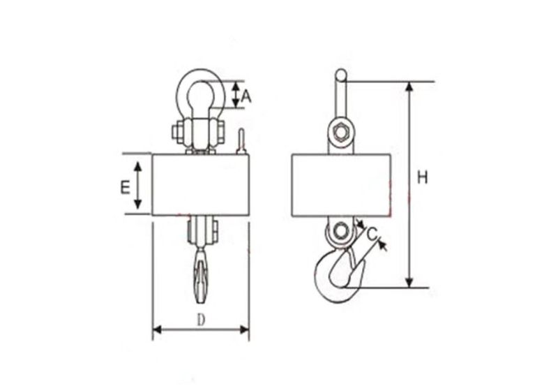 15 RSCO crane hanging scale ton