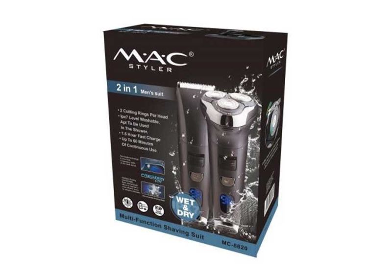 MAC STYLER Shaver MC-8818| Water proof wet & dry shaver