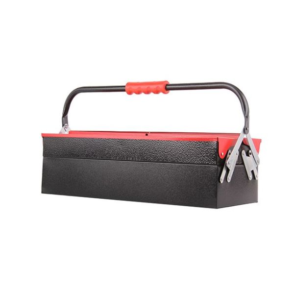 Cantilever Tool Box | Folding metal handle & 5 compartments