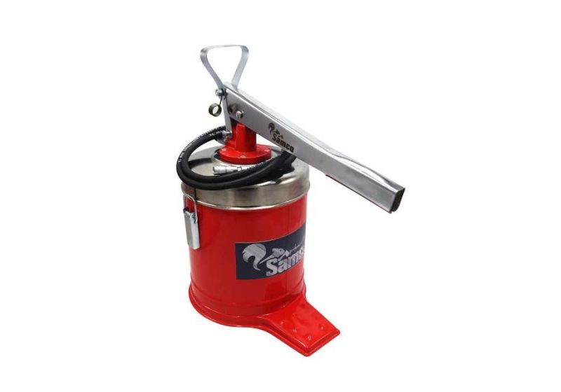 GROZ Pneumatic Bucket Grease Pump 5 kg | Rubber hose | RSCo