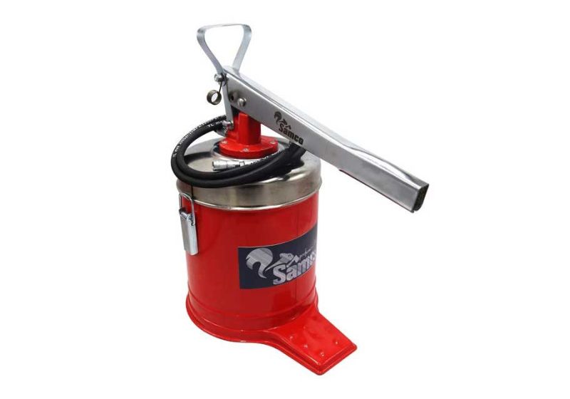 GROZ Pneumatic Bucket Grease Pump 5 kg | Rubber hose | RSCo