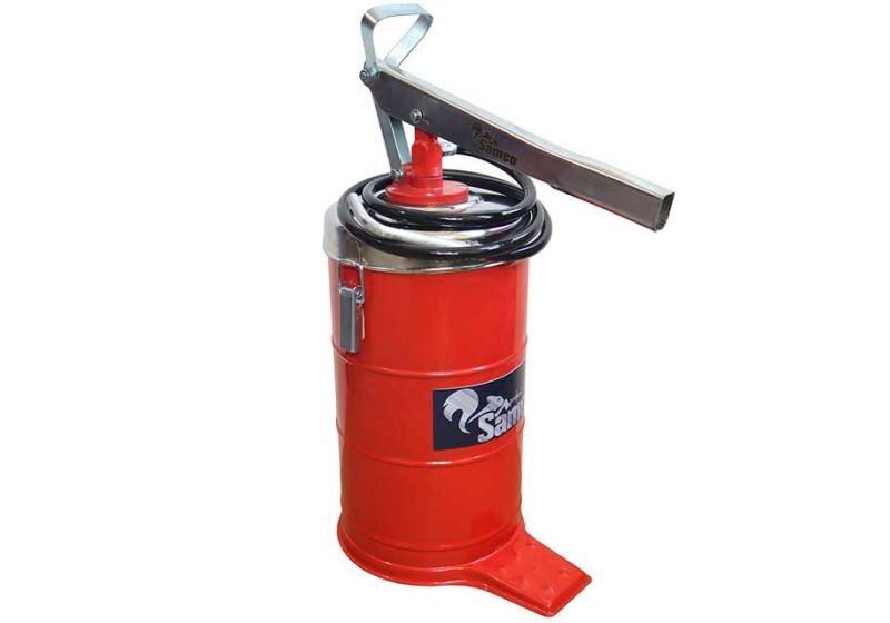 GROZ Pneumatic Bucket Grease Pump 5 kg | Rubber hose | RSCo