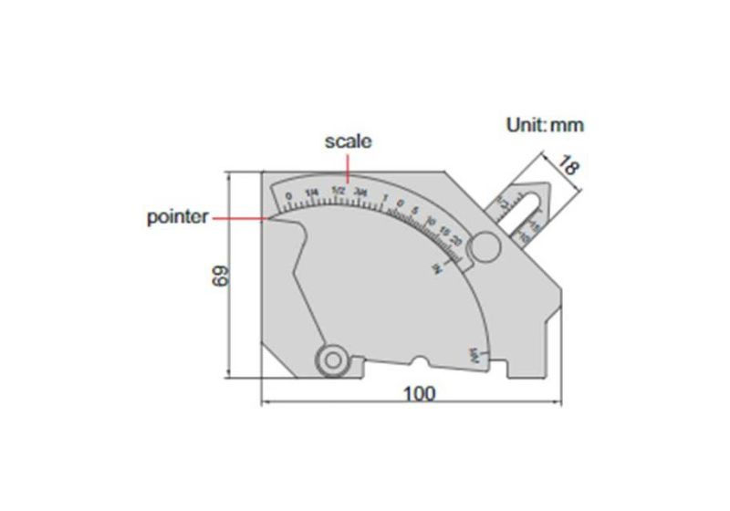 Insize welding gauge Cambridge design model 1-4835