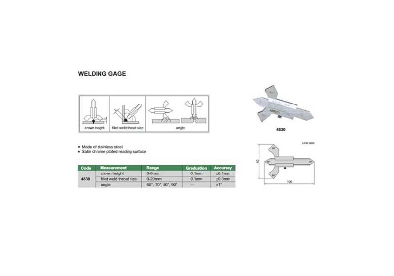 Insize welding gauge model 4830
